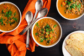 red pepper and lentil soup