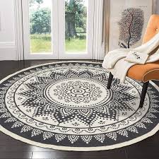 6 ft large cotton round area rugs