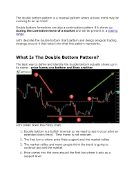 Double Bottom Chart Pattern Trading Guide
