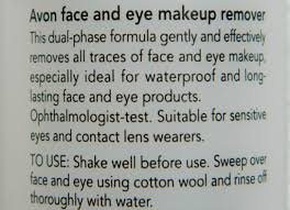 avon face and eye makeup remover review