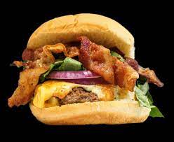 cheese bacon burger meat your heart