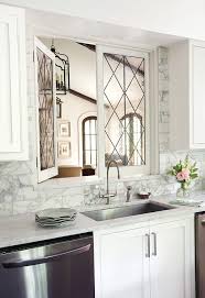 Leaded Glass Kitchen Pass Through