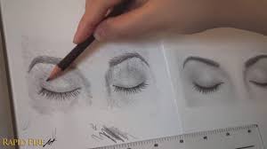 how to draw closed eyes beginner