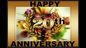 20 year anniversary keychain 20th anniversary ts by. Happy 20th Wedding Anniversary Youtube