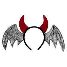 bat wing devil horn shape hair hoop