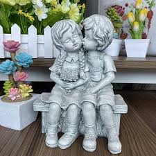 Garden Couple Sweet Statue Sculpture