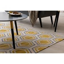 oslo rug cotton wool 20 80 yellow