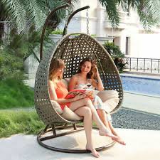 Two Person Heavy Duty Rattan Hammock