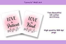 Patient Love Is Kind Wall Art Graphic