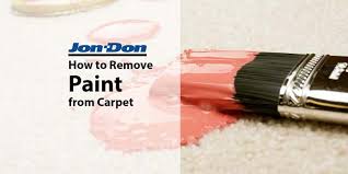how to remove paint from carpet