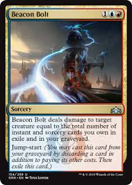 Note that during preview season, card images in the decklists will not be accurate to jumpstart (cards listed under. Beacon Bolt Sorcery Cards Mtg Salvation