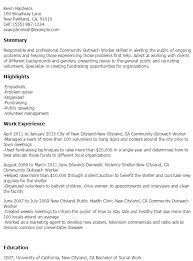 Outreach Worker Resume Sample Ipasphoto