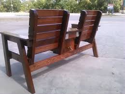 Double Garden Chair Bench With Middle