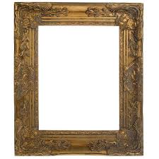 antique gold wood open frame 11 x 14