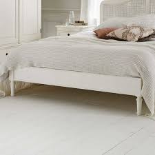 Rattan White Wooden French Style Bed