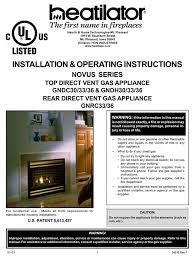 Heatilator Gndc30 Manual