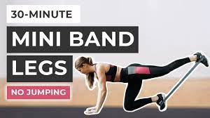 30 minute resistance band legs glutes
