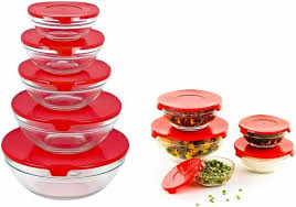Stackable Glass Bowl Bowls Food Storage