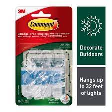 command small clear outdoor light clips