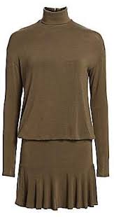 Womens Anastasia Ruffle Hem Sweater Dress