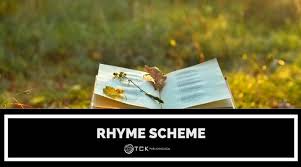 how to identify the rhyme scheme of a