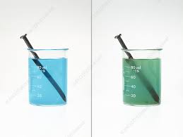displacement reaction stock image