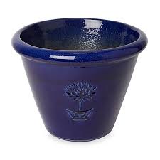 From plastic to terracotta, from big to small, we've got a huge collection online and in store. Tiwlip Dark Blue Ceramic Plant Pot Dia 36cm Diy At B Q