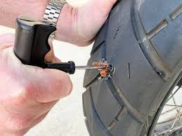 repair a less motorcycle tire
