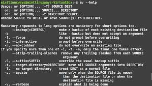 how to move files in linux using mv command