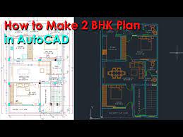 2 Bhk Plan In Autocad 2 Bhk House
