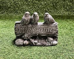 Concrete Bird Welcome Outdoor Garden