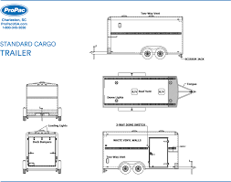 standard cargo trailer propac usa