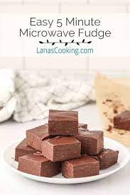 easy 5 minute microwave fudge recipe