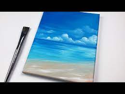 Ocean Beach Acrylic Painting For