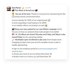 When writing a promotion announcement, be sure to include a short summary of the employee's old and new roles, and to mention any pertinent. Approve And Send Company Wide Announcements Slack Tips Slack