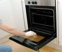 how to clean a spotty oven door how