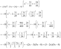 Factorisation Quadratic Polynomial