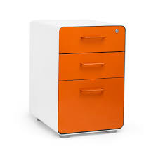 For this revamp, a dreamy. White Orange Stow 3 Drawer File Cabinet Poppin