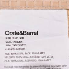 crate barrel sisal area rug 41 off