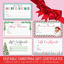 6 free printable gift certificate
