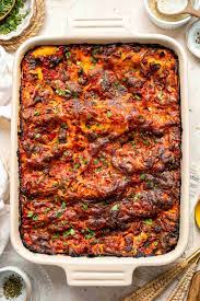 vegetable lasagna ahead of thyme