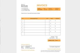 how to make an invoice in word with