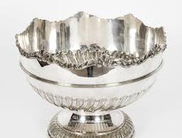 Victorian Silver Plated Punch Bowl From