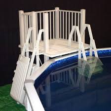 This system fits any aboveground pool, any shape, any size, any height. Pool Decks Product Categories Vinyl Works Canada