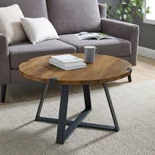 Round Coffee Table Small Rustic