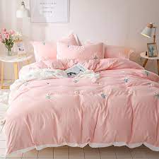claroom pink bedding set daisies duvet