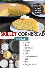skillet cornbread recipe from scratch