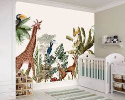 Safari Wallpaper Nursery Wall Murals