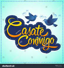 Casate Conmigo Marry Me Spanish Text Stock Vector (Royalty Free) 497389576  | Shutterstock