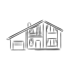 sketch of house architecture drawing
